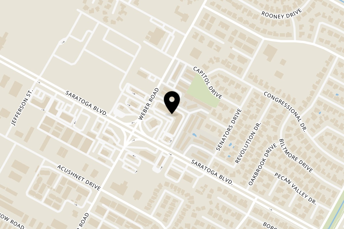 Map showing the location of Royal Krabz on 6410 Weber Rd #5 in Corpus Christi